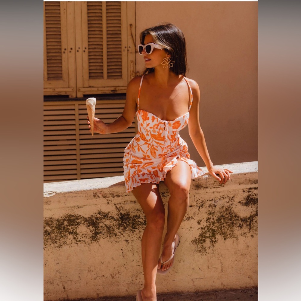 12th Tribe Belle Floral Mini Dress - Picture 2 of 14